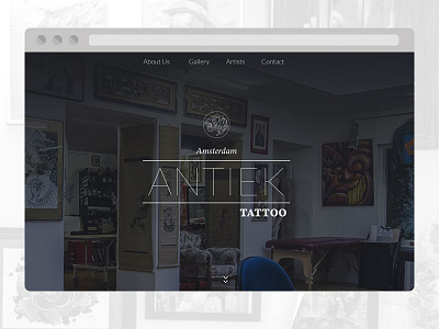 Antiek tattoo - responsive site