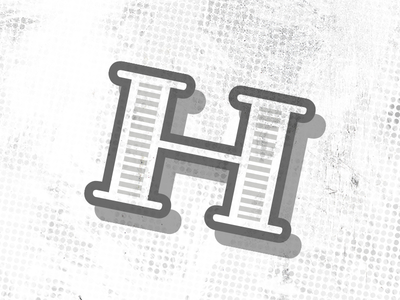 H font h illustration vector