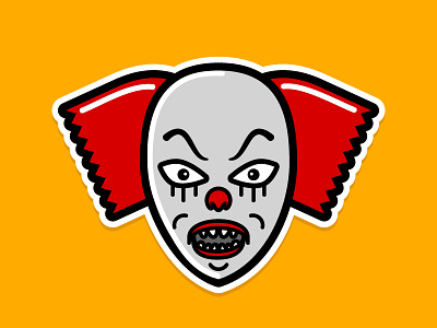 Clown sticker