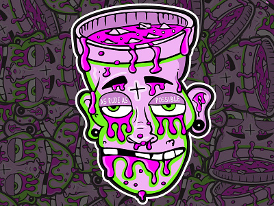 Trap Head hiphop illustration sticker trap vector