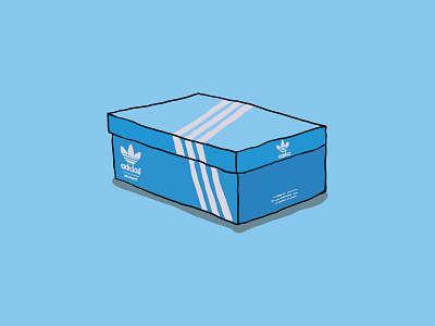 Adidas Box icon illustration sneakerhead vector