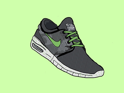 Nike Stefan Janoski Max icon illustration sneakerhead vector