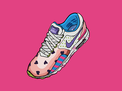 Nike Women Db Air Max 0 icon illustration sneakerhead vector
