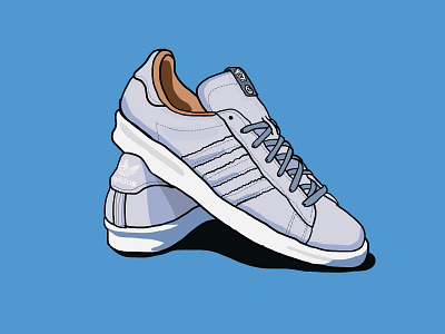 Adidas Originals Campus 80s by Highsnobiety icon illustration sneakerhead vector