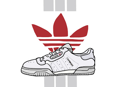 Adidas Yeezy Calabasas adobe draw icon illustration sneakers vector