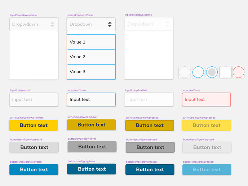 Inputs, Buttons and Forms by Chus on Dribbble