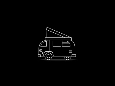VW Camper icon camper design icons illustration line van