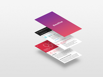 Baseline App app branding design flat ui ux