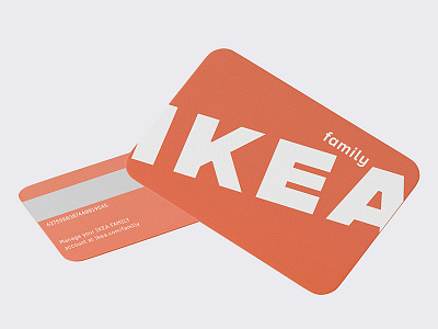 IKEA Family application brand branding card identity ikea logo rebrand redesign scandinavian swedish visual