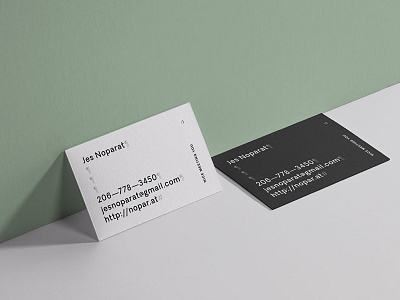 Nice meeting you :) branding business card identity minimal print sans serif self typography visual visual identity