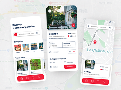 Discover a corner of paradise 🤩 app design map search ui ux