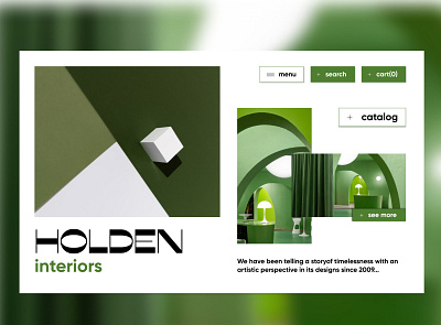 HOLDEN interiors - online shop design graphic design interirors onlineshop shop trandy 2021 ux web webdesign website