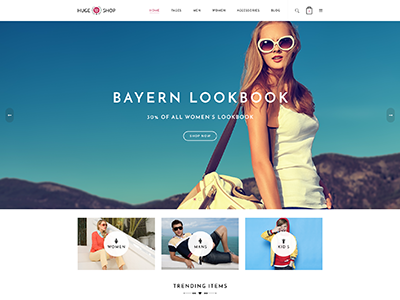 HugeShop - Wonderful eCommerce Version 01 hugeshop psd template psd ecommerce shopping