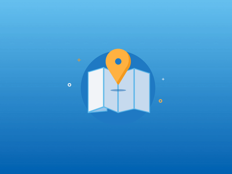 Onboarding Map animation illustration map onboarding pin ui