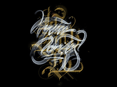 gold lettering canvasart drawing freehand lettering letters
