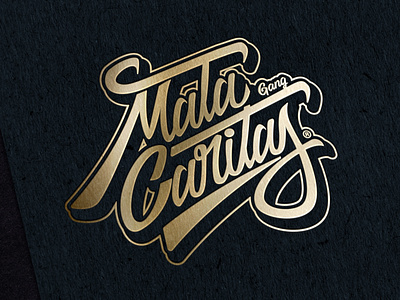 Mata Caritas gang ismasf letter lettering logo trazos