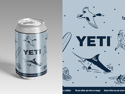 YETI Standard Faux Can Art