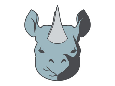 Rhino Mascot athletics logo mascot rhino rhinoceros vector