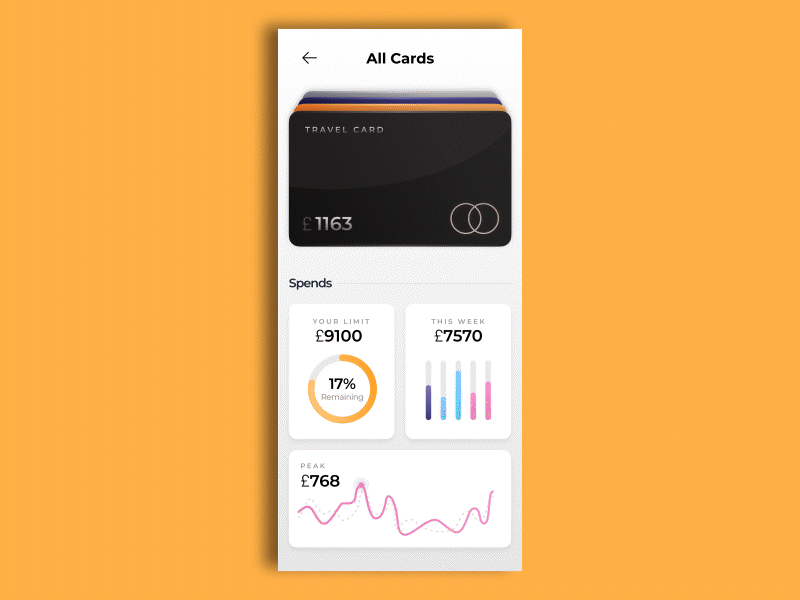 Classic Card Flip UI Animation animation debit card design graphic design illustration motion graphics ui