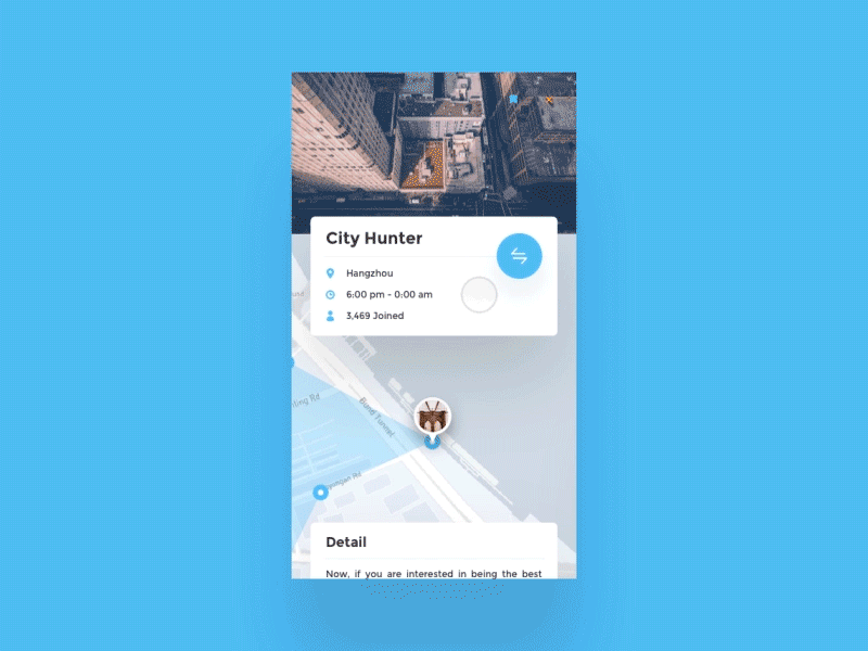 Sth about MAP blue interaction map motion principle ui ux