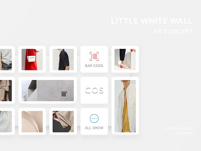 Little White Wall - AR Concept ar block card clean cos fashion gray ui ux wall white