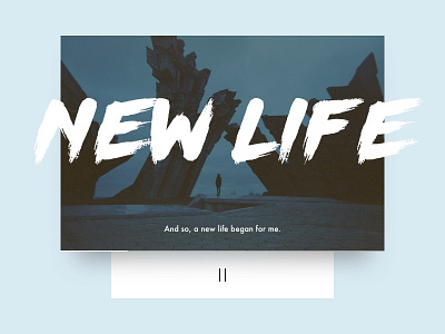 New Life blue clean daily life media new ui ux video