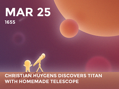 #Daily Titan bolo cute daily discover history illustration telescope titan