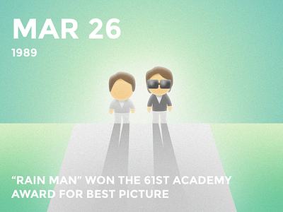 #Daily Rain Man academy award bolo cute daily history illustration oscar rainman