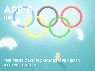 #Daily 4.6 Olympic athens bolo cute daily first history illustration olympic