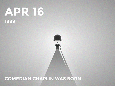 #Daily Chaplin black bolo chaplin comedian cute daily gray history illustration white