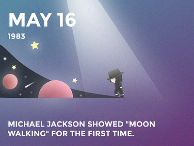 #Daily Moon Walking bolo cute daily dance history illustration jackson michael moon show space walking