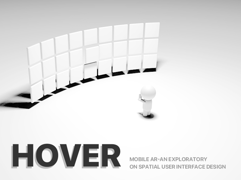 AR interaction design exploration - Hover 3d ar c4d design exploration hover interaction motion ux vr wall