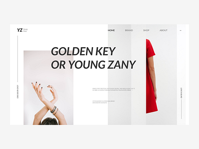 YOUNG ZANY - Test 4 brand branding design ui ux web