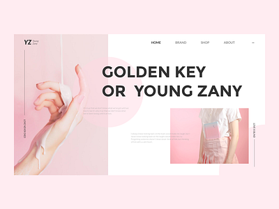 YZ - Pink brand design pink ui web website