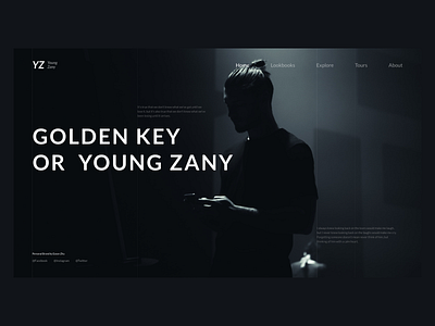 Young Zany Brand Design Part N/A blue brand branding cold dark design fashion green ui ux web website