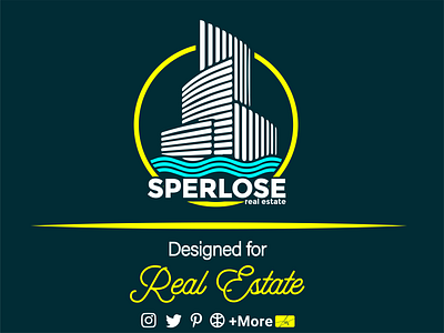 Real Estate Logo (SPERLOSE) branding design graphic design illustration iran logo realestate sea typography ui vector