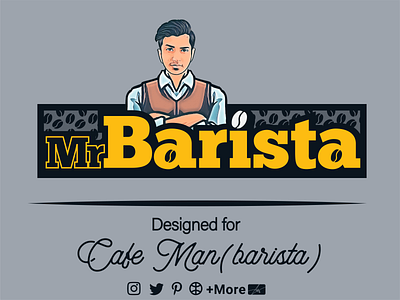 Barista Logo (Coffee Shop) barista branding cafe caffee coffee shop coffeeshop design graphic design illustration iran logo photo typography ui vector