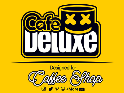 Coffe Shop Deluxe 3d branding cafe caffee caffee shop design graphic design illustration iran logo luxe marshmello motion graphics typography ui vector