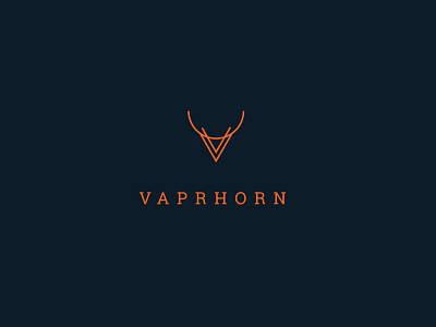 VAPEHORN | modern logo brand branding branding logo creative logo flat logo logo folio 2021 logodesign minimal trendy