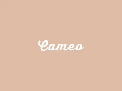 Cameo | Personal branding logo bow logo brand branding cameo creative logo design flat gift gift box logo graphic design initial logo logo logodesign minimal personal logo ribbon logo signature logo textlogo wordlogo wordmark