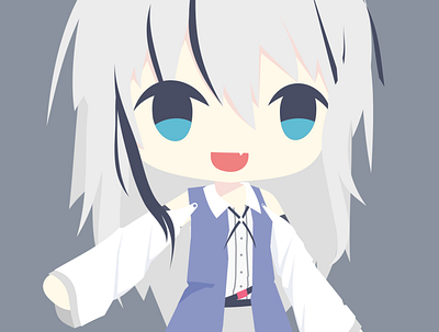 Lyria anime character chibi illustration vector
