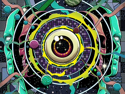 Eye of the Storm album cosmos cover eye galaxy life music psychedelic sci-fi scifi space stars storm