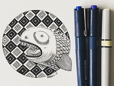 🐟 doodle fish illustration ink inktober inktober2017 moleskine sketch sketchbook