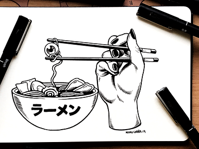 Ramen 2 - Inktober 2019 day 21