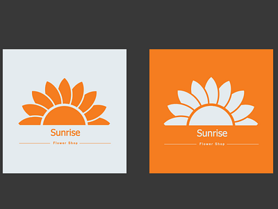 Sunrise -- Flower Shop branding design logo minimal