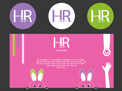 'HR Foundation' branding design illustration logo