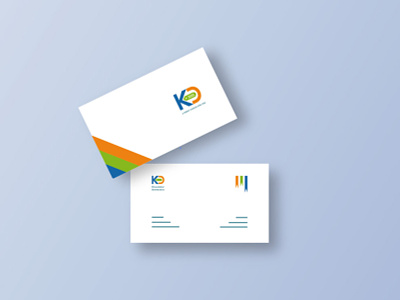 Business Card design for 'KD' company branding business card design design icon logo minimal ui