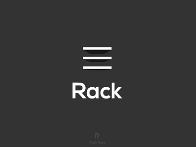 Rack design icon logo minimal