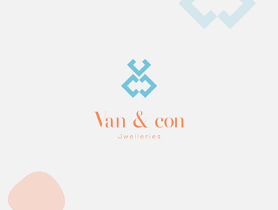 Van & Con branding design icon logo minimal