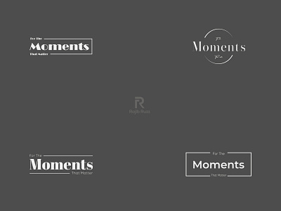 For The Moments That Matter branding design icon illustration logo minimal typography ui vector